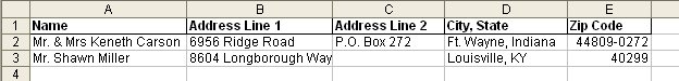 Outer Envelope Template